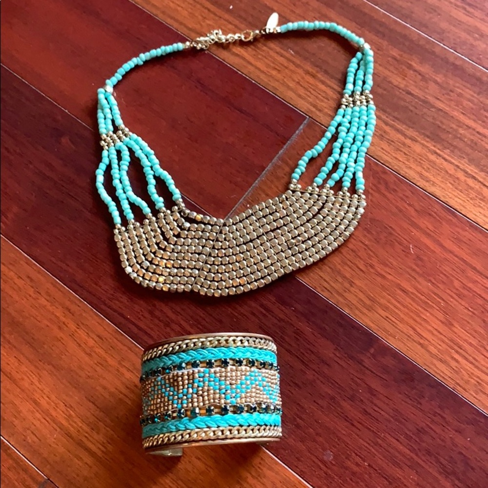 matching bracelet and necklace set